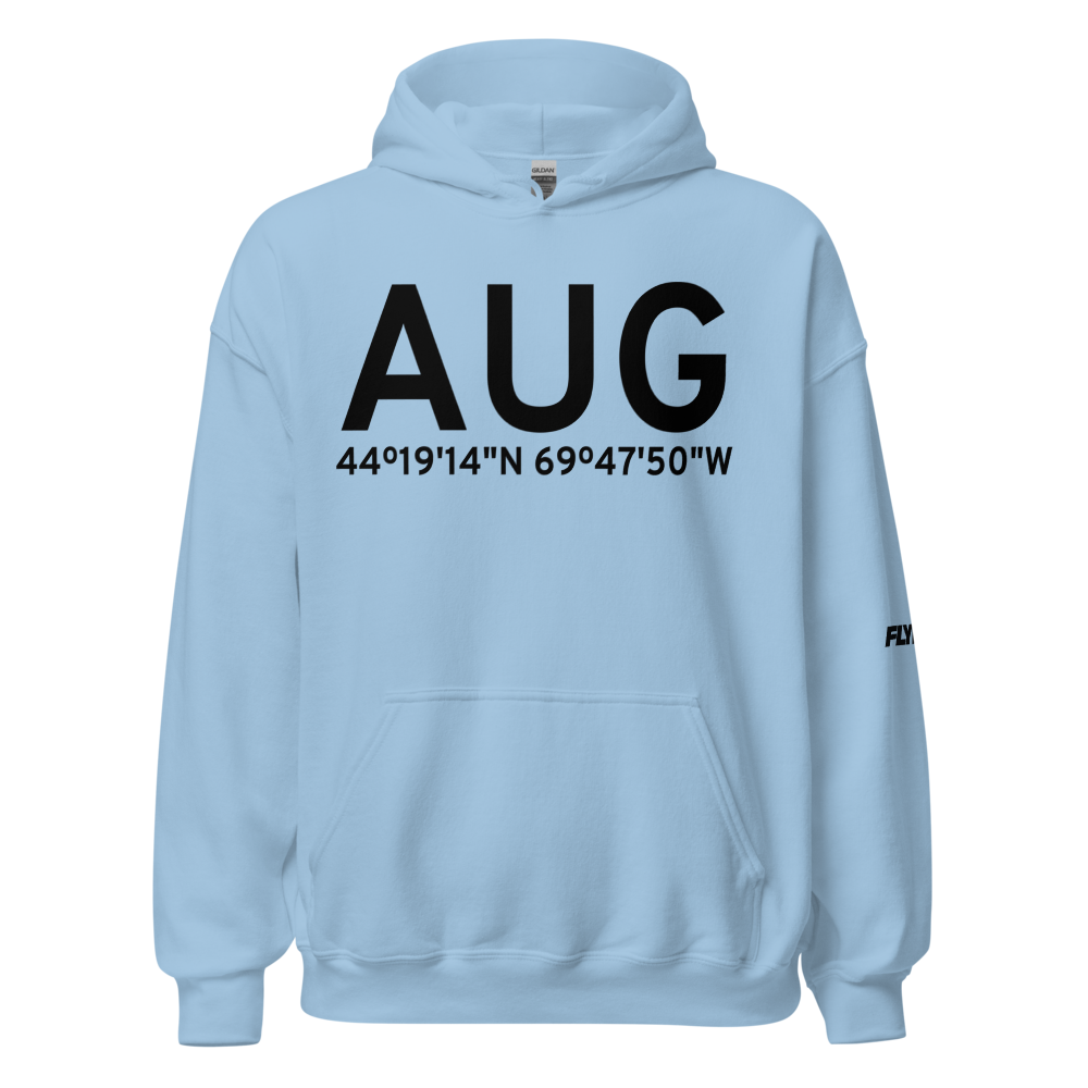 Augusta (KAUG) Airport Hoodie Sweatshirt 