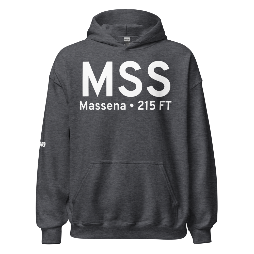 Massena (KMSS) Airport Hoodie Sweatshirt 