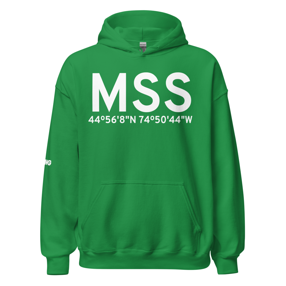Massena (KMSS) Airport Hoodie Sweatshirt 