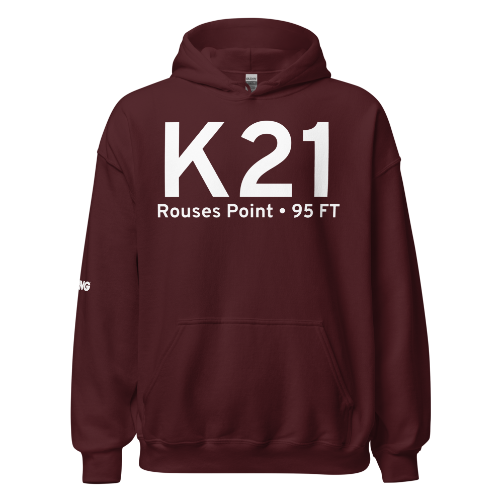 Rouses Point (K21) Airport Hoodie Sweatshirt 
