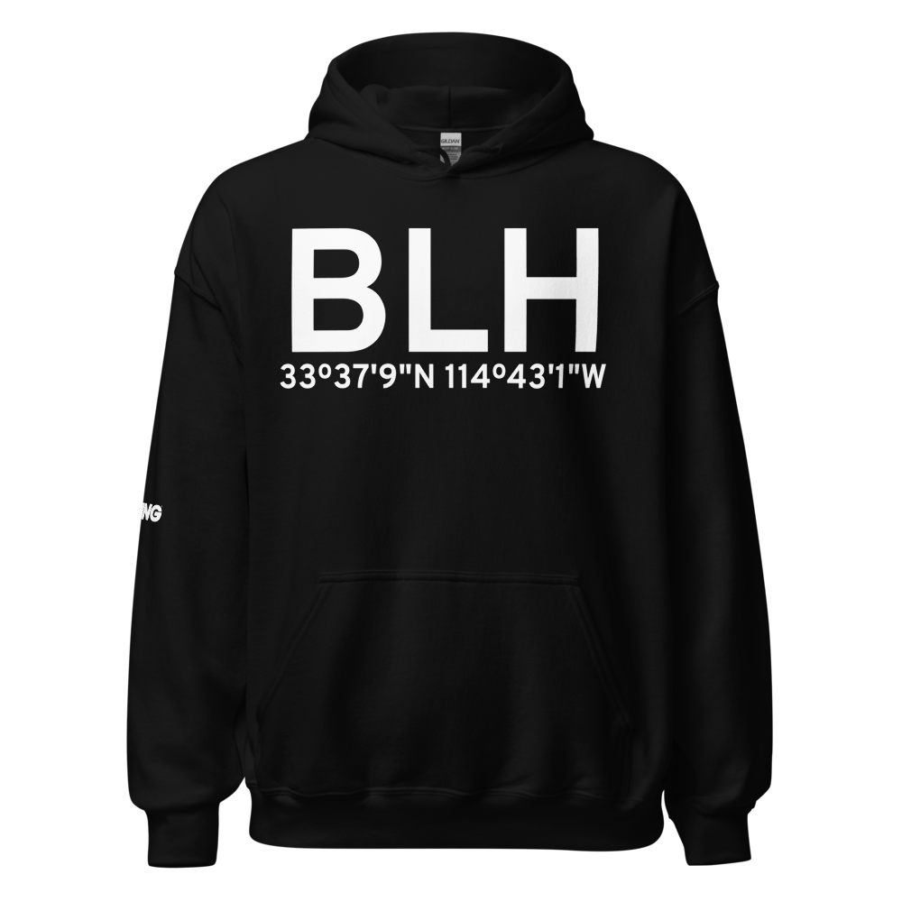 Blythe (KBLH) Airport Hoodie Sweatshirt 
