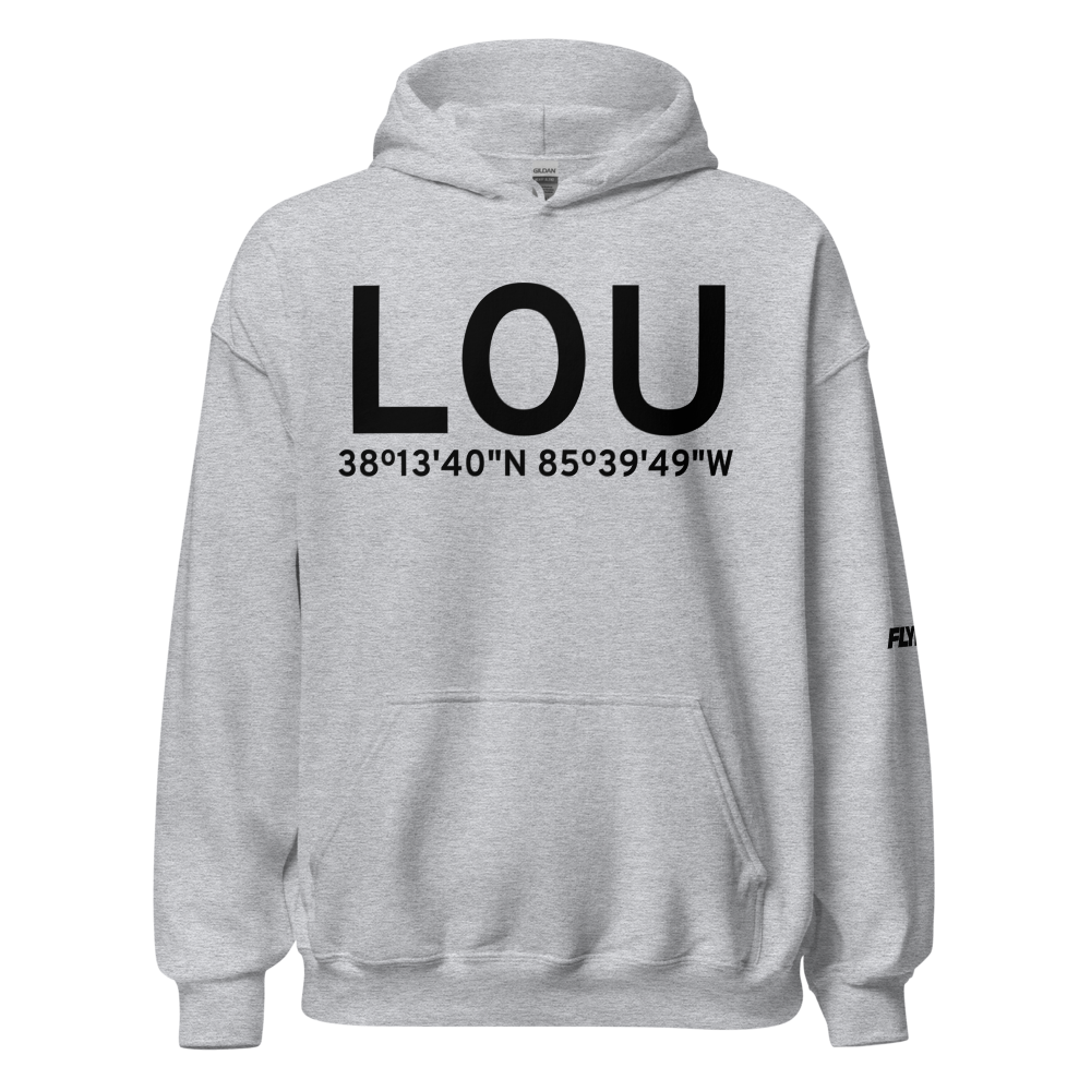Louisville (KLOU) Airport Hoodie Sweatshirt 