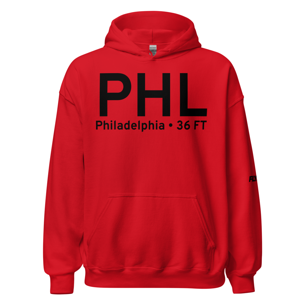 Philadelphia (KPHL) Airport Hoodie Sweatshirt 