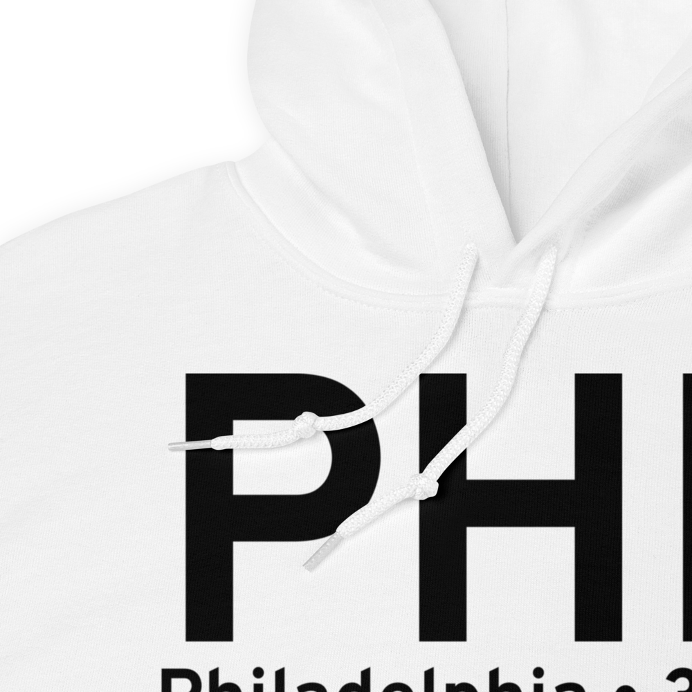 Philadelphia (KPHL) Airport Hoodie Sweatshirt 