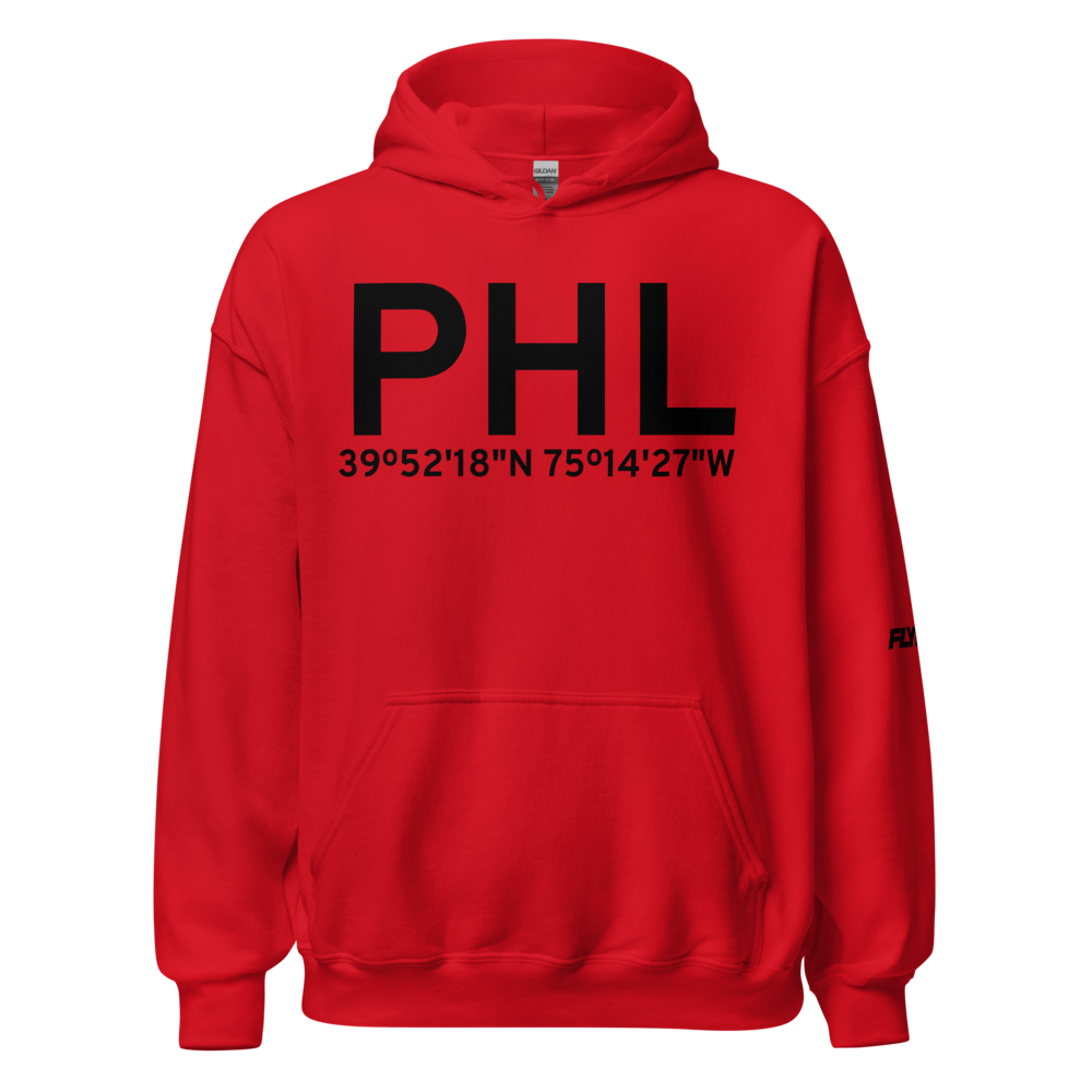 Philadelphia (KPHL) Airport Hoodie Sweatshirt 