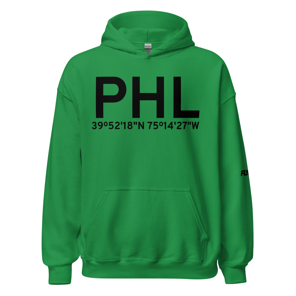 Philadelphia (KPHL) Airport Hoodie Sweatshirt 