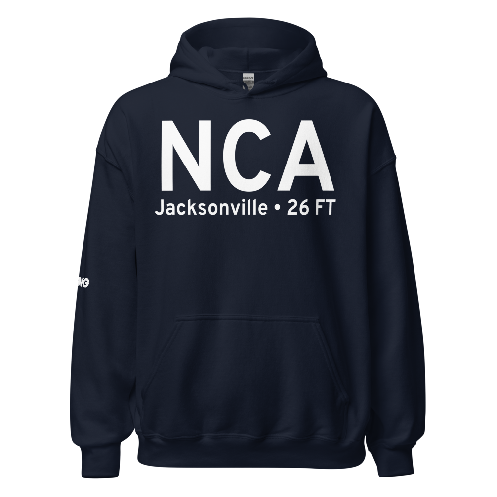 Jacksonville (KNCA) Airport Hoodie Sweatshirt 