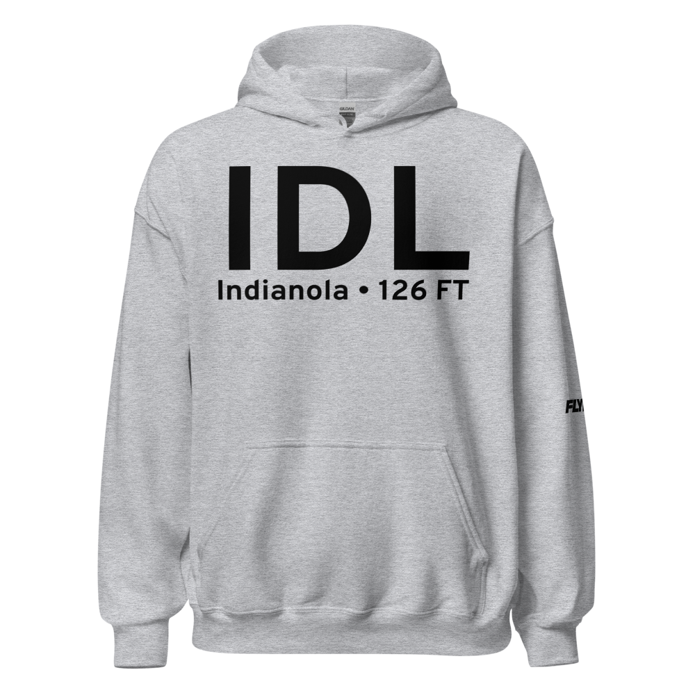 Indianola (KIDL) Airport Hoodie Sweatshirt 