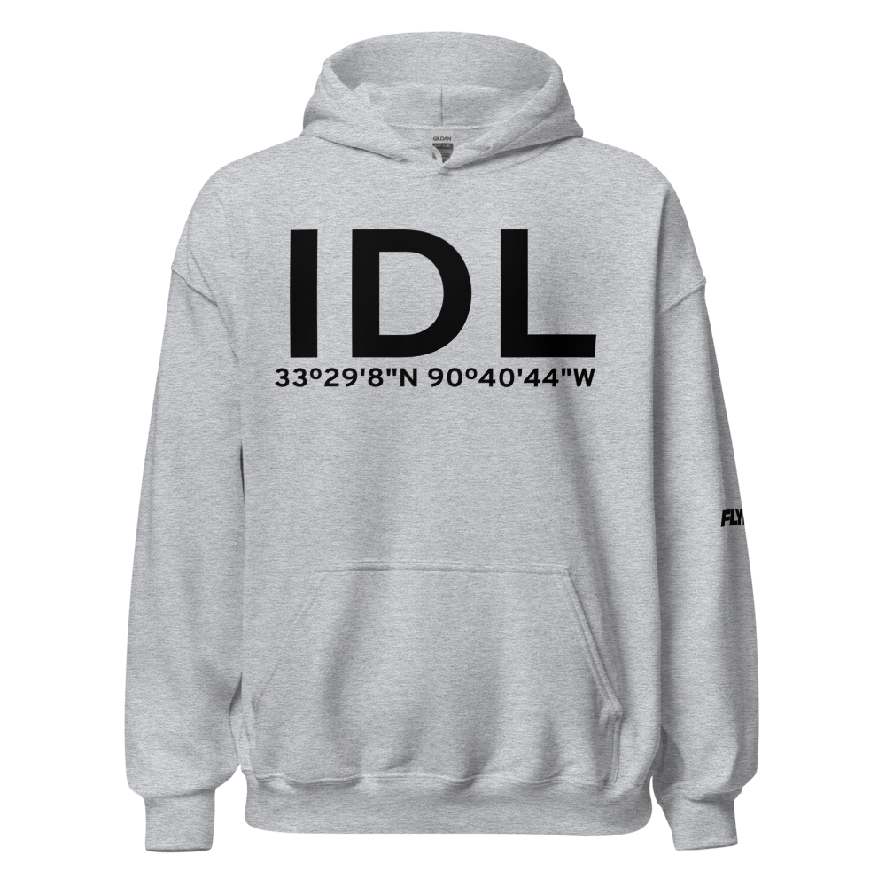 Indianola (KIDL) Airport Hoodie Sweatshirt 