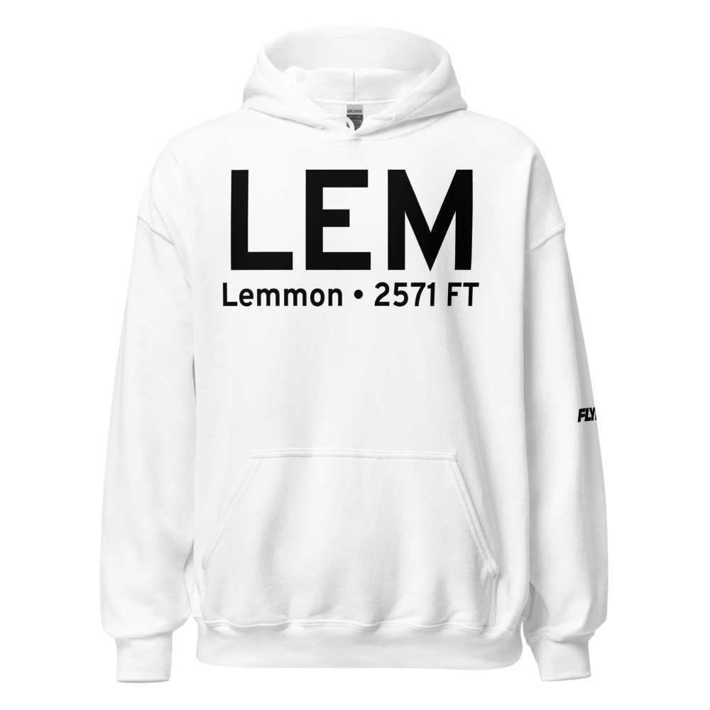 Lemmon (KLEM) Airport Hoodie Sweatshirt 