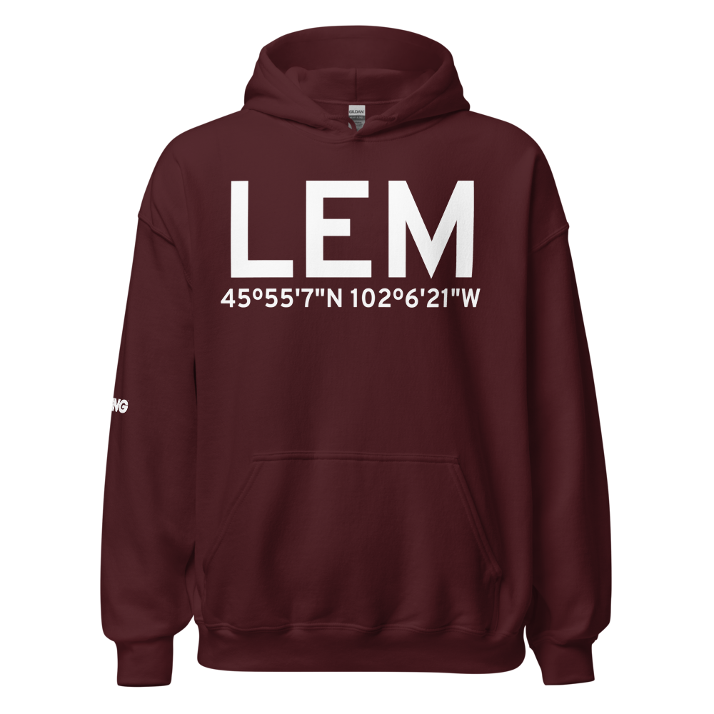 Lemmon (KLEM) Airport Hoodie Sweatshirt 