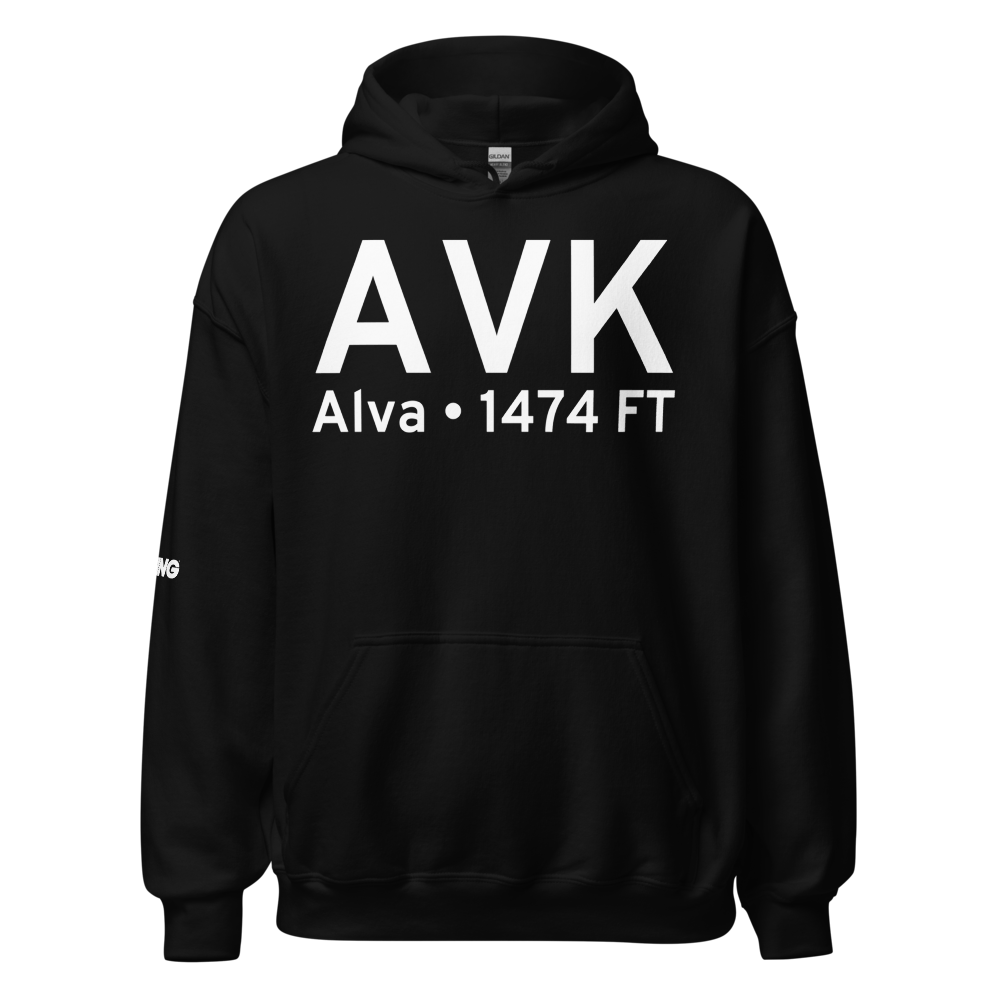 Alva (KAVK) Airport Hoodie Sweatshirt 