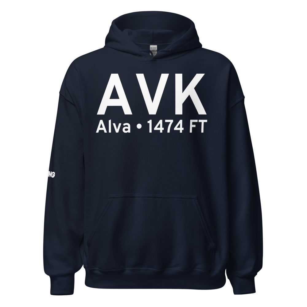 Alva (KAVK) Airport Hoodie Sweatshirt 