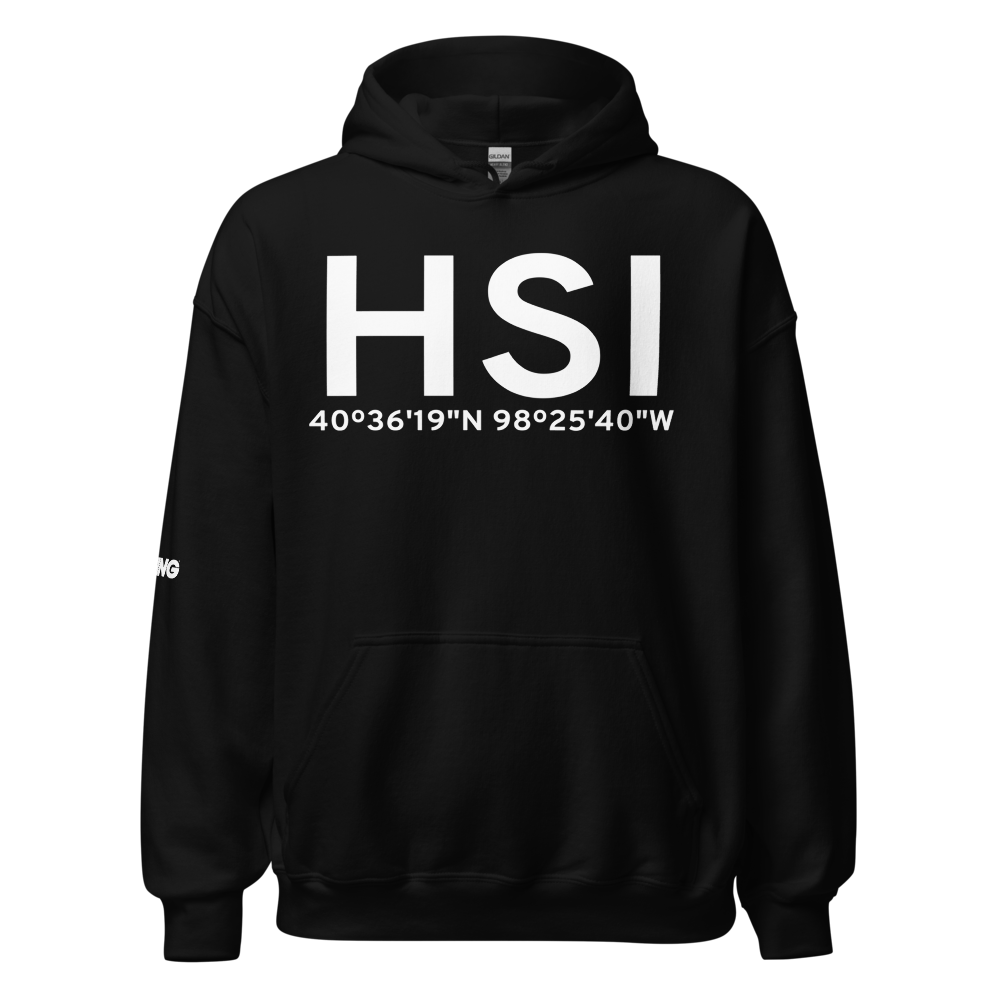 Hastings (KHSI) Airport Hoodie Sweatshirt 