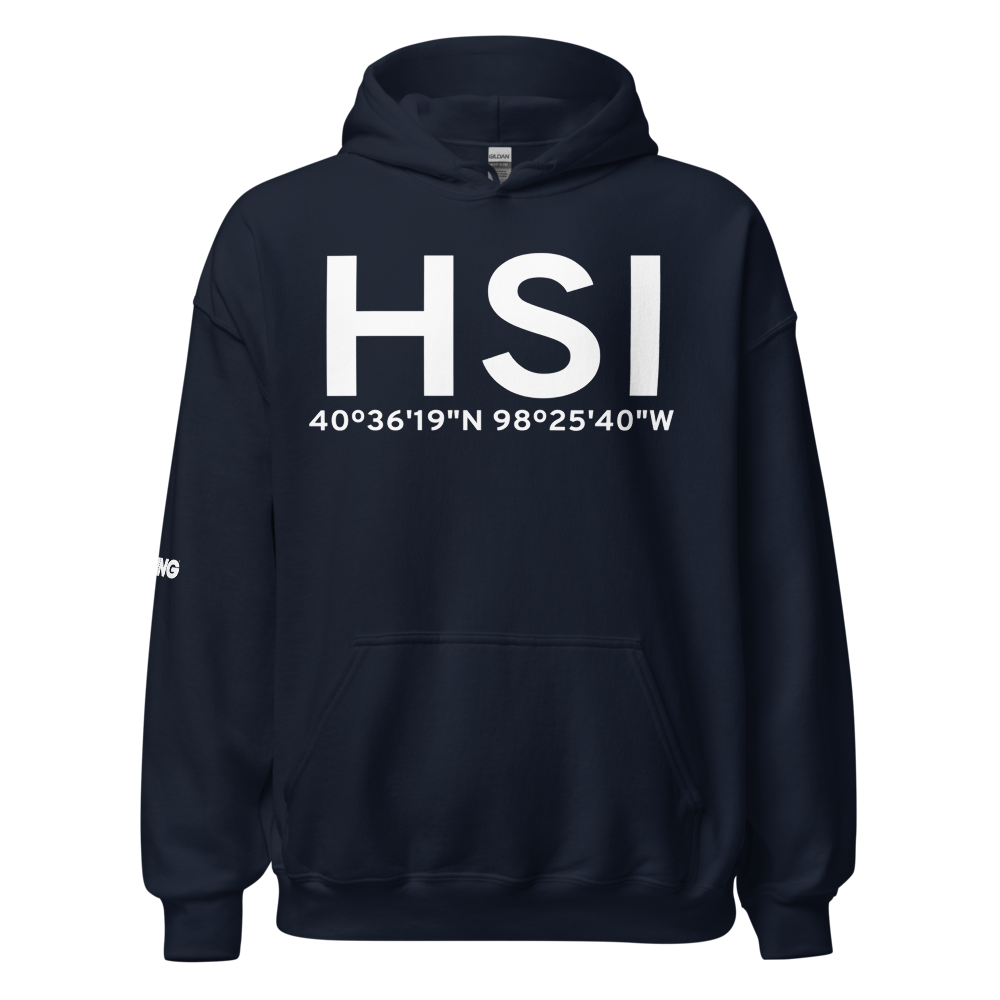 Hastings (KHSI) Airport Hoodie Sweatshirt 