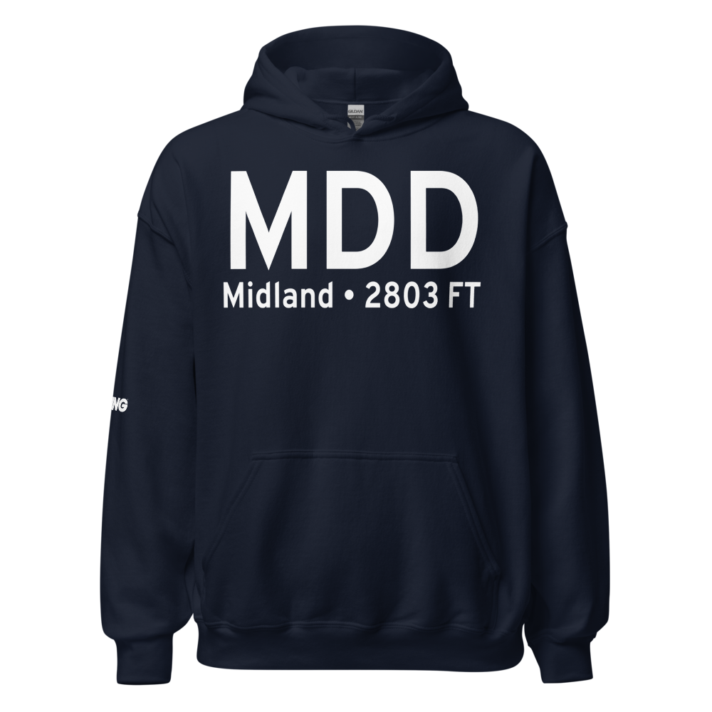 Midland (KMDD) Airport Hoodie Sweatshirt 