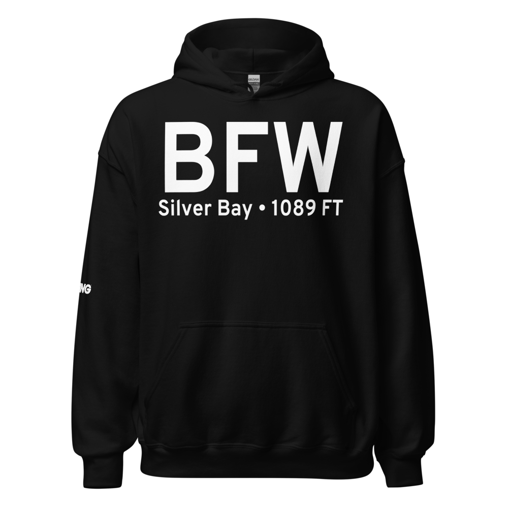 Silver Bay (KBFW) Airport Hoodie Sweatshirt 