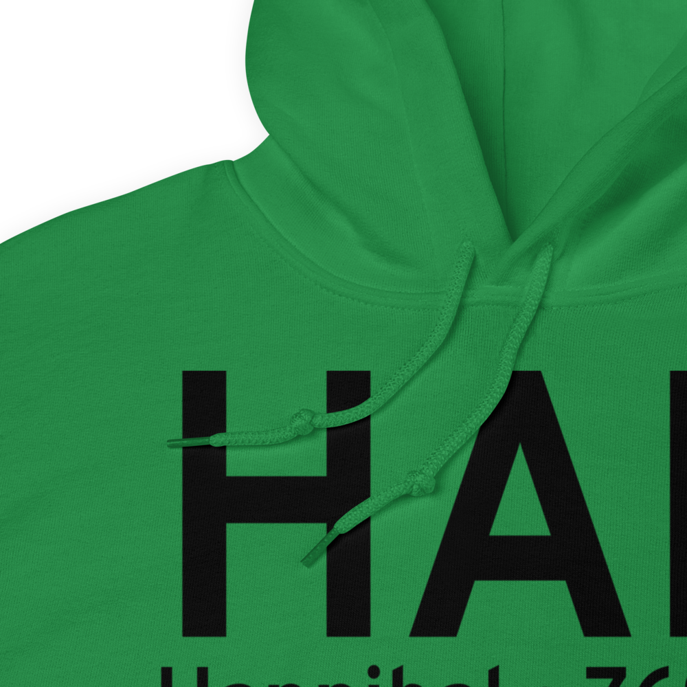 Hannibal (KHAE) Airport Hoodie Sweatshirt 