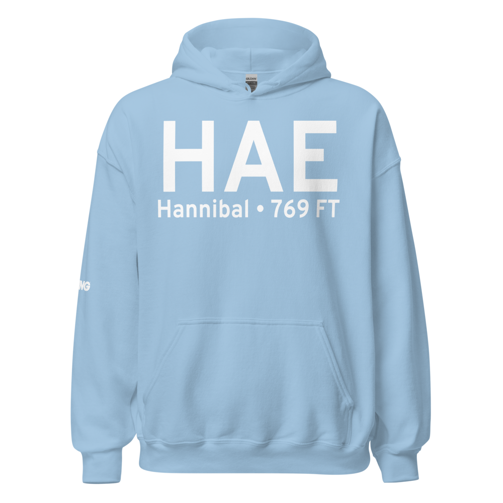 Hannibal (KHAE) Airport Hoodie Sweatshirt 
