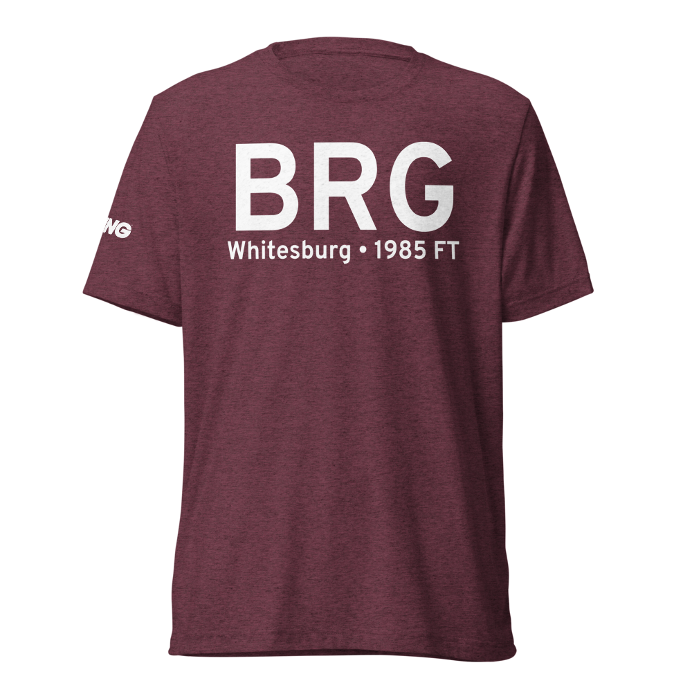 Whitesburg (BRG) Airport Tri-blend T-Shirt 