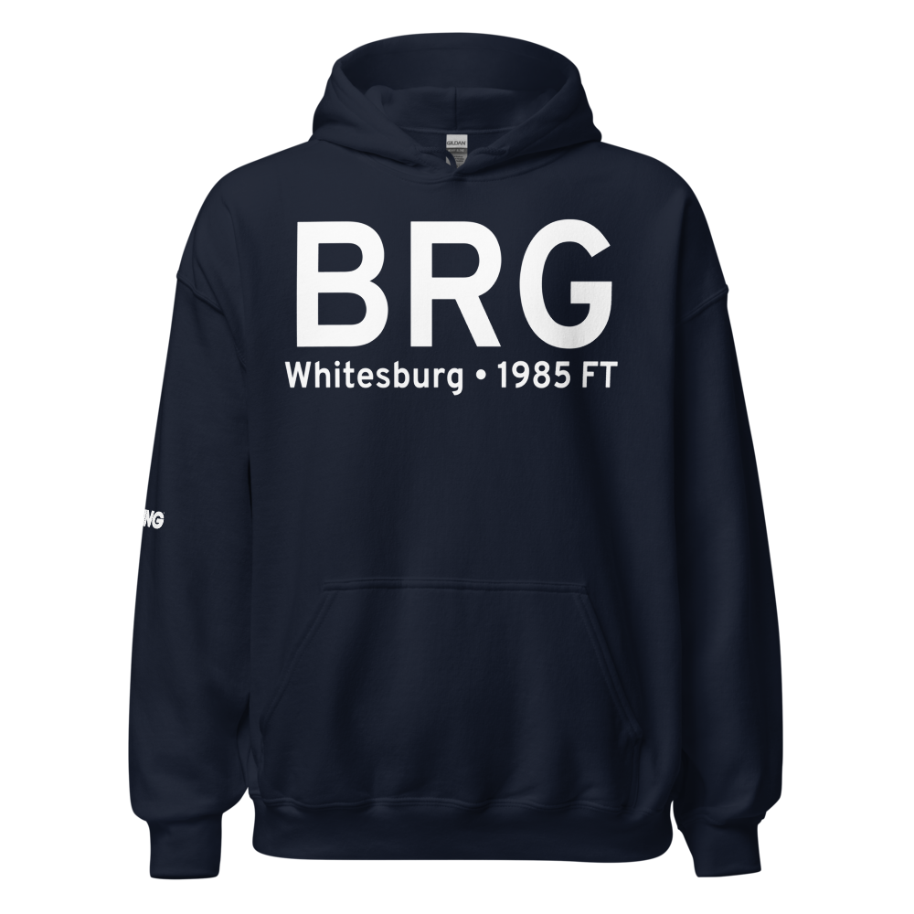 Whitesburg (BRG) Airport Hoodie Sweatshirt 