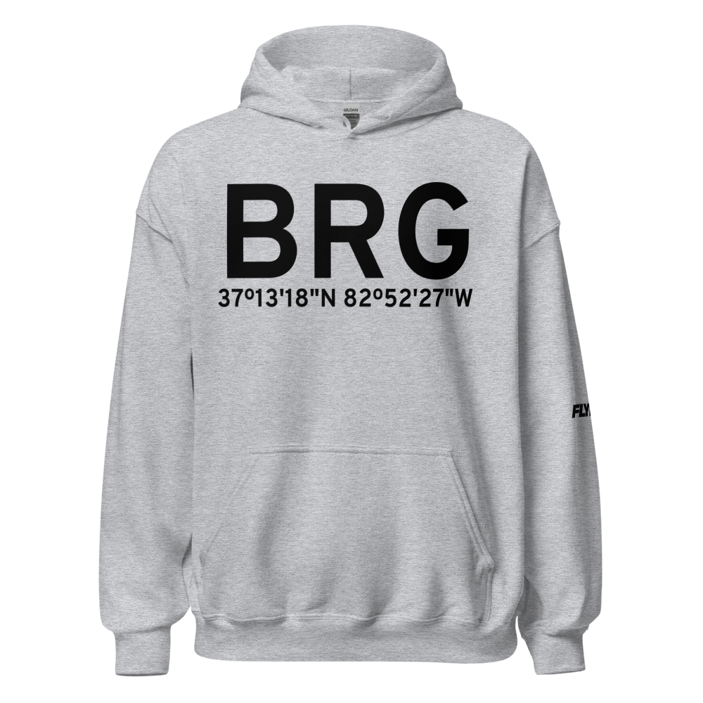 Whitesburg (BRG) Airport Hoodie Sweatshirt 