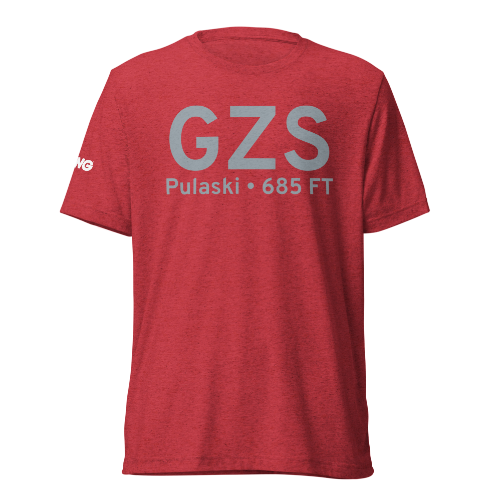 Pulaski (KGZS) Airport Tri-blend T-Shirt 