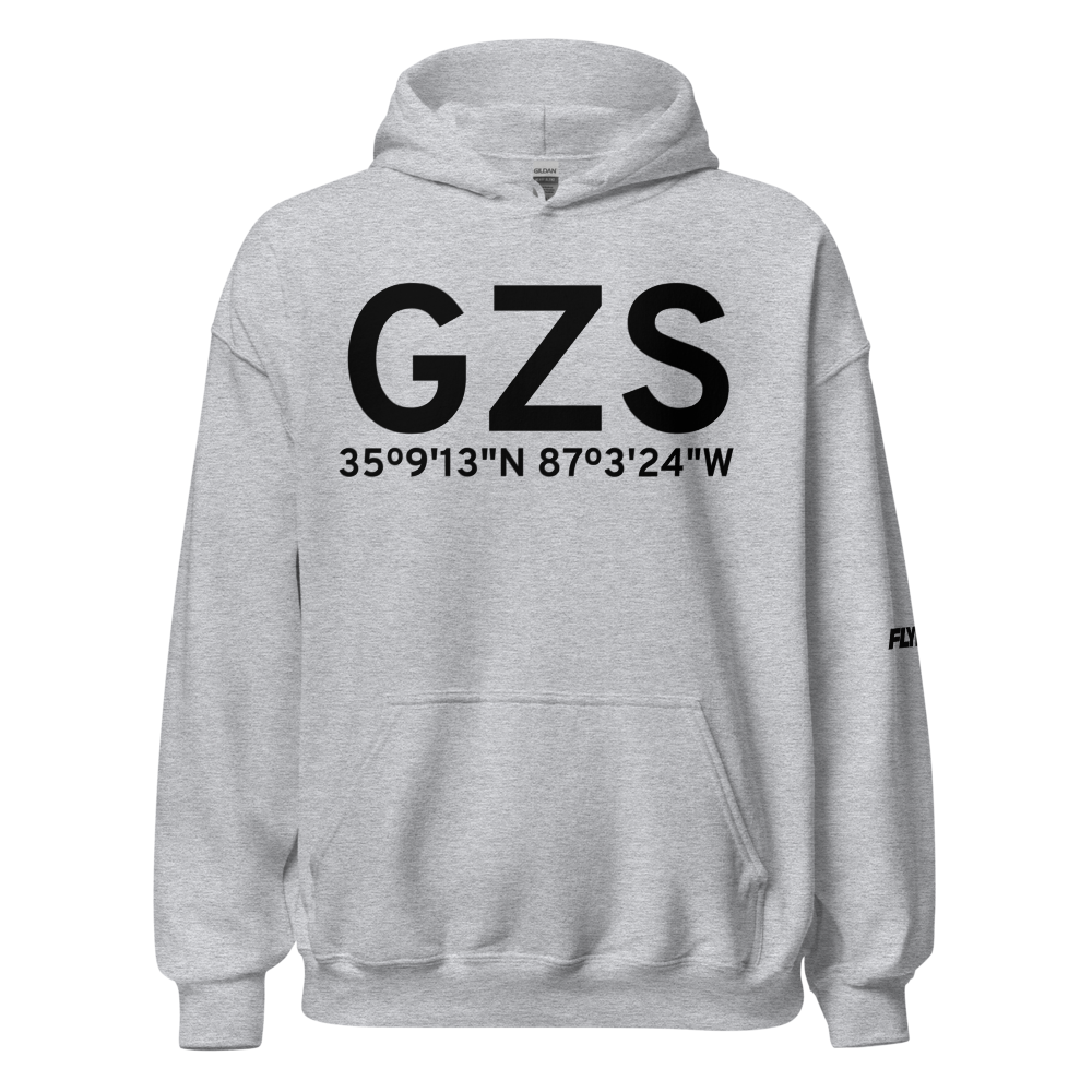 Pulaski (KGZS) Airport Hoodie Sweatshirt 