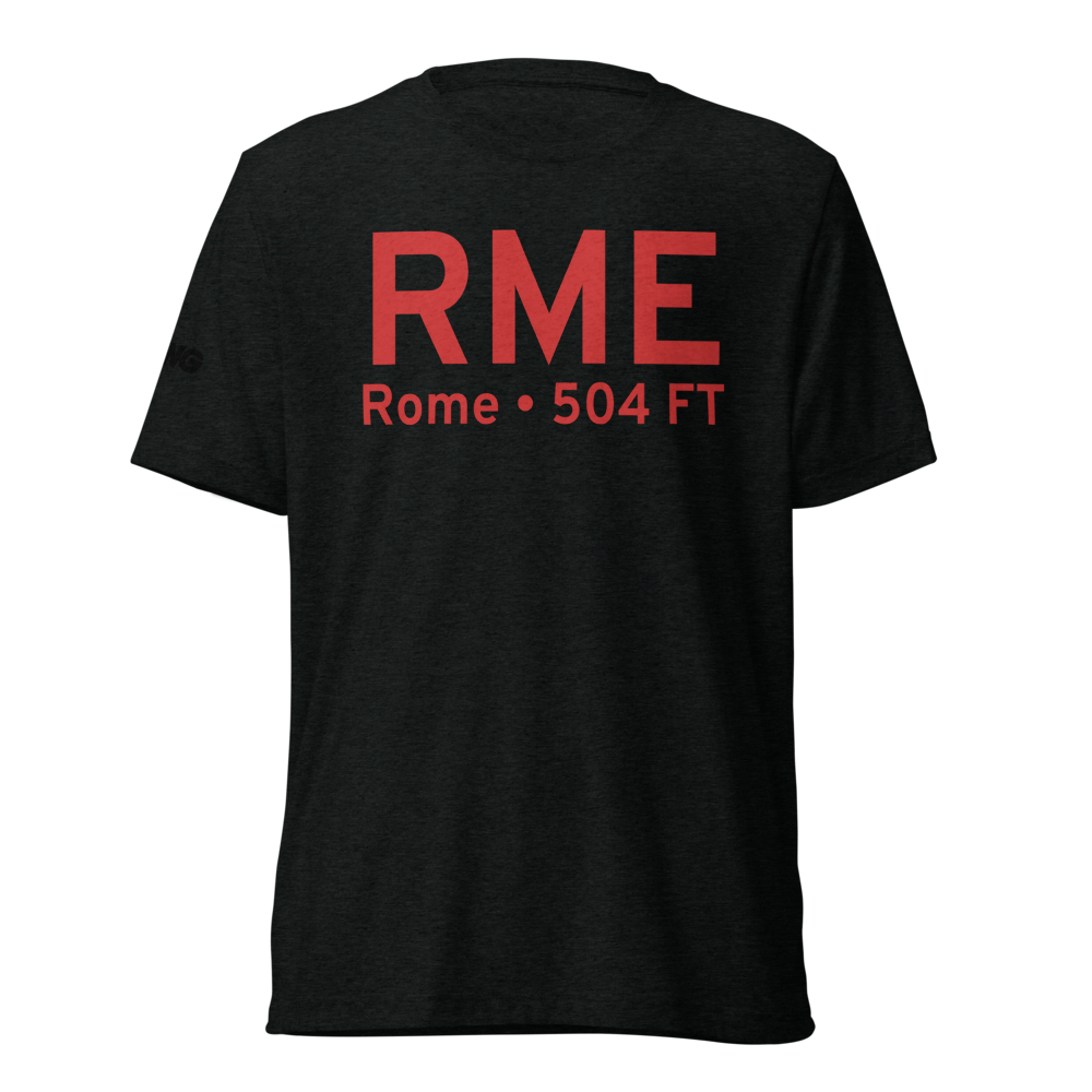 Rome (KRME) Airport Tri-blend T-Shirt 