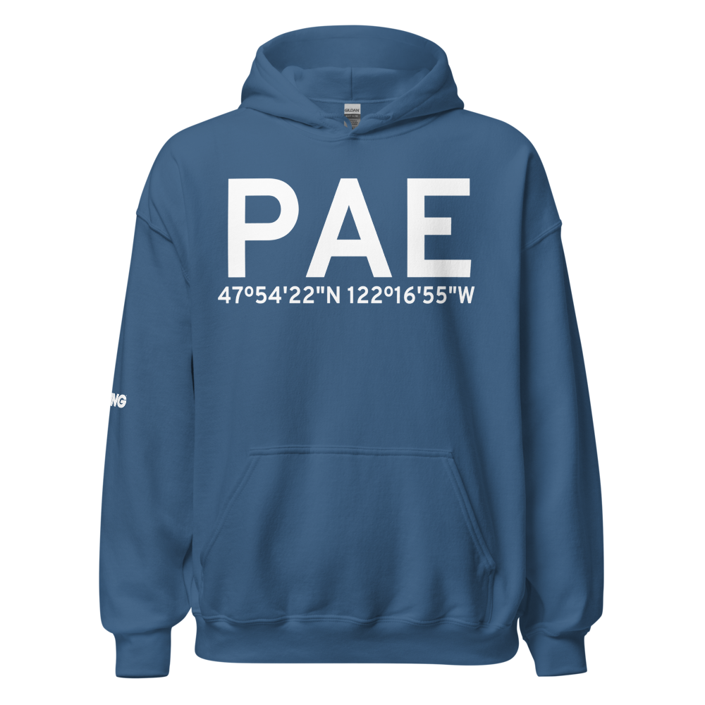 Everett (KPAE) Airport Hoodie Sweatshirt 