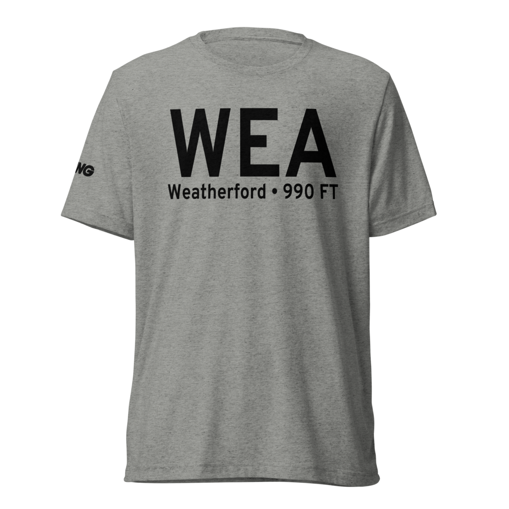 Weatherford (WEA) Airport Tri-blend T-Shirt 