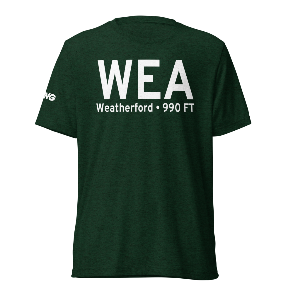 Weatherford (WEA) Airport Tri-blend T-Shirt 
