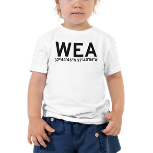 Weatherford (WEA) Airport Toddler T-Shirt