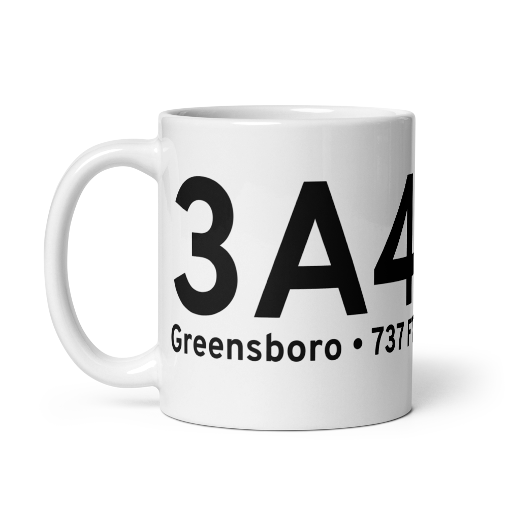 Greensboro (K3A4) Airport Mug 