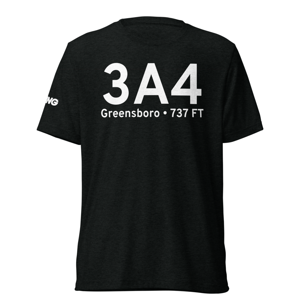 Greensboro (K3A4) Airport Tri-blend T-Shirt 