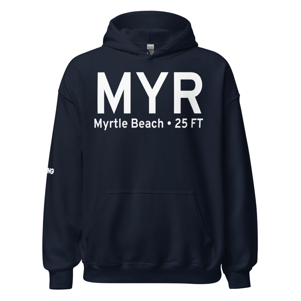 Myrtle Beach (KMYR) Airport Hoodie Sweatshirt 