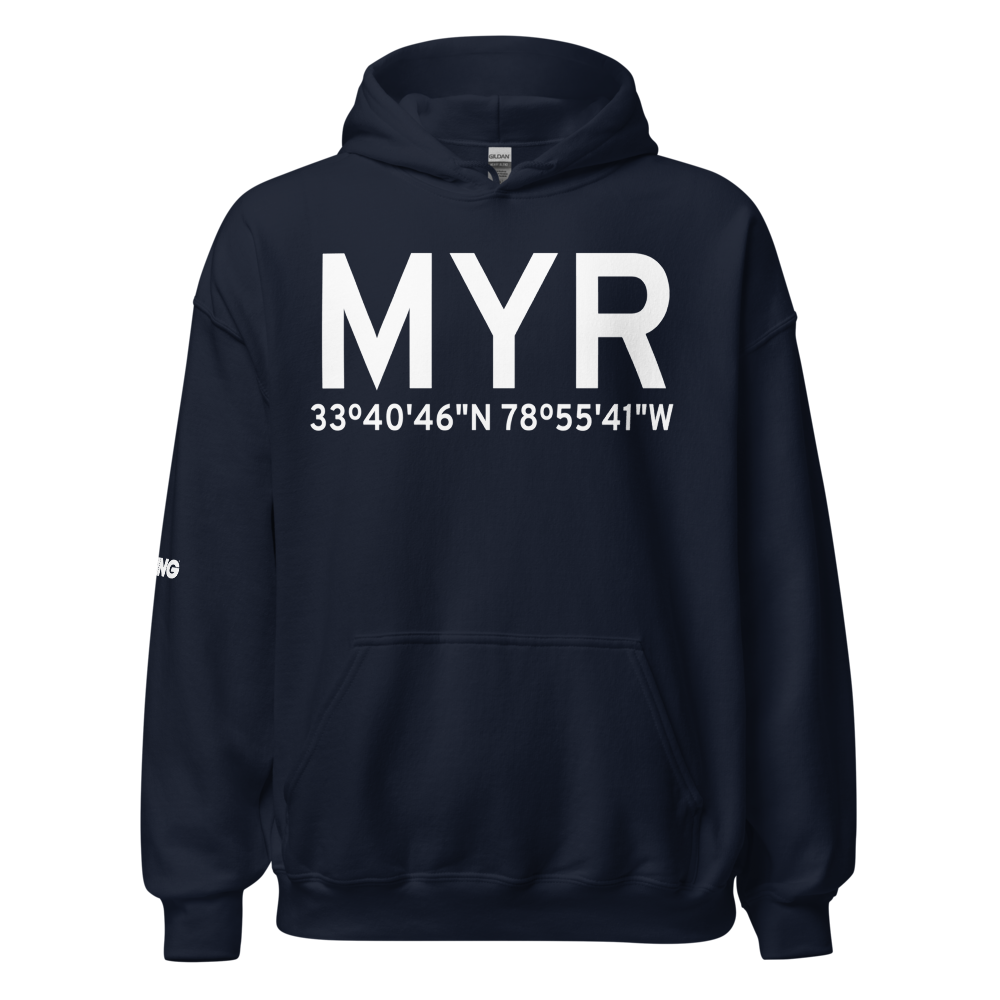 Myrtle Beach (KMYR) Airport Hoodie Sweatshirt 
