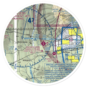 Buckeye Municipal Airport (BXK) VFR Sectional Sticker (30 mile)