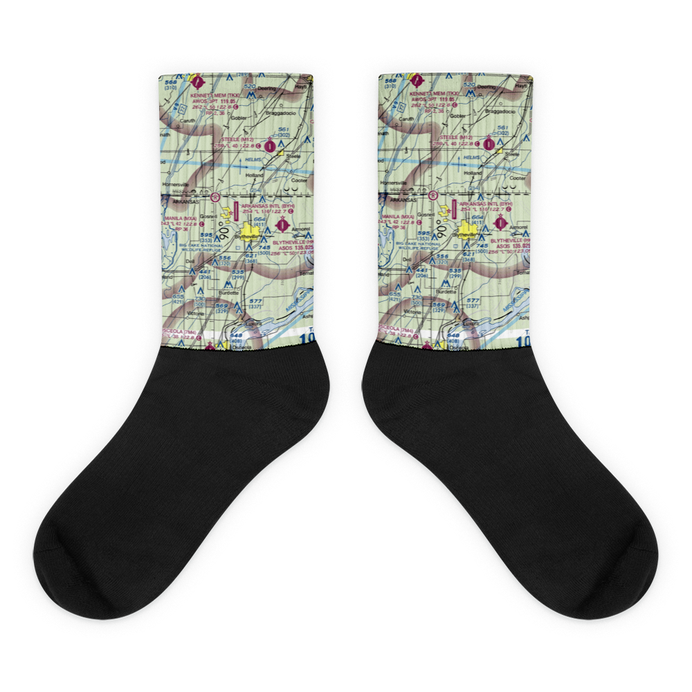 Arkansas International Airport (BYH) VFR Sectional Socks 