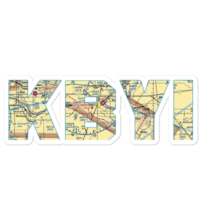 Burley Municipal Airport (BYI) VFR Sectional Sticker