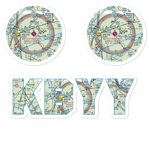 Bay City Municipal Airport (BYY) VFR Sectional Sticker Pack