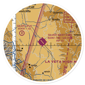 Silver West Airport (C08) VFR Sectional Sticker (20 mile)