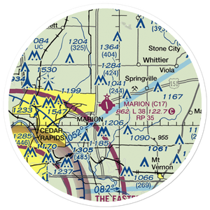 Marion Airport (C17) VFR Sectional Sticker (20 mile)
