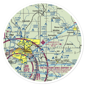 Marion Airport (C17) VFR Sectional Sticker (30 mile)