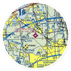 Campbell Airport (C81) VFR Sectional Sticker (20 mile)