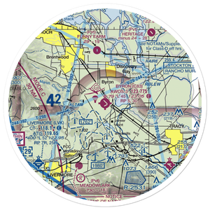 Byron Airport (C83) VFR Sectional Sticker (30 mile)