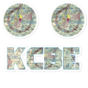 Greater Cumberland Regional Airport (CBE) VFR Sectional Sticker Pack