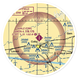 Shalz Field (CBK) VFR Sectional Sticker (20 mile)