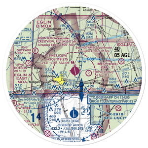 Bob Sikes Airport (CEW) VFR Sectional Sticker (30 mile)