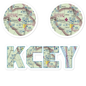 Kyle Oakley Field (CEY) VFR Sectional Sticker Pack